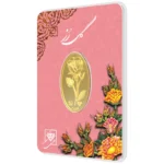 شمش طلای ۲۴ مدل گل رز - تصویر 3