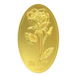 شمش طلای ۲۴ مدل گل رز - تصویر 2